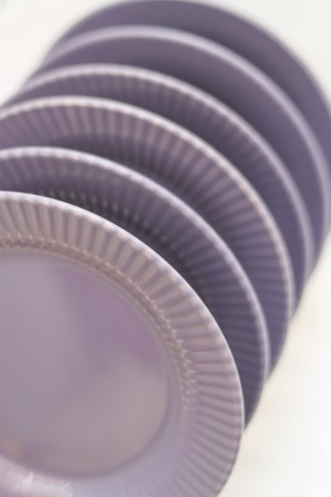 Jogo 6 Pratos de Sobremesa Roxo, Oxford