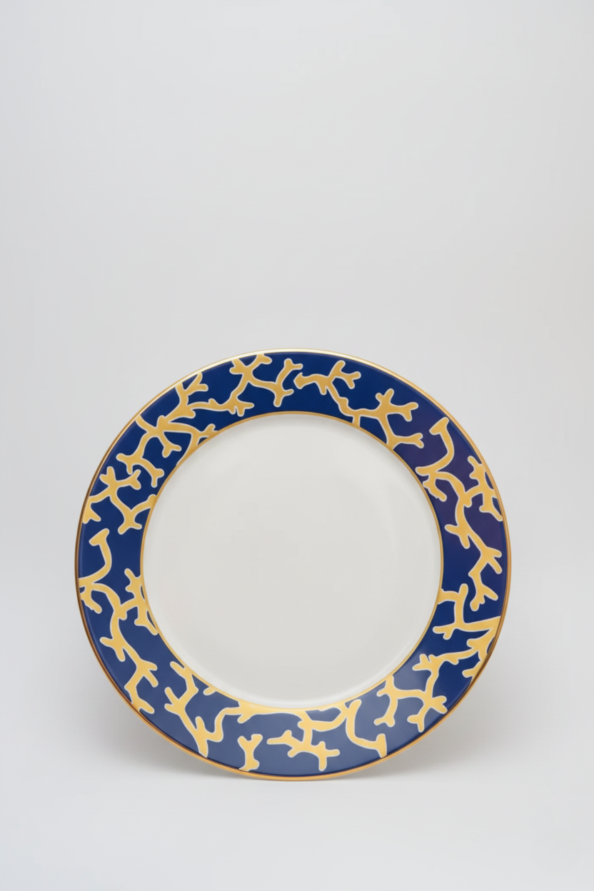 Jogo 6 Pratos Rasos Coral Blue, Scalla