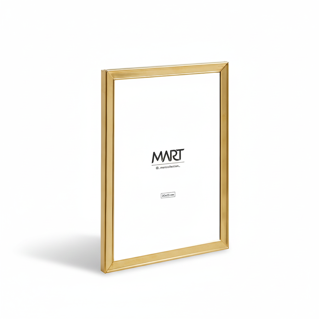 Porta Retrato em Metal Dourado Mart