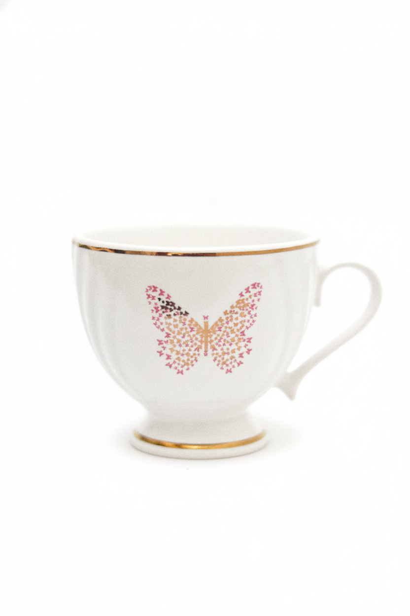 Jogo 6 Xícaras de Chá c/ Pires Encantada, Oxford