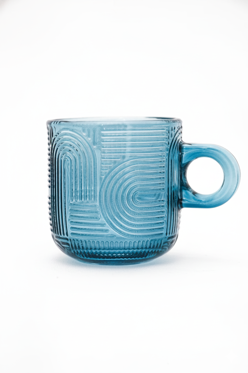 Jogo 4 Xícaras de Café Vidro Colors 100ml, Wolff