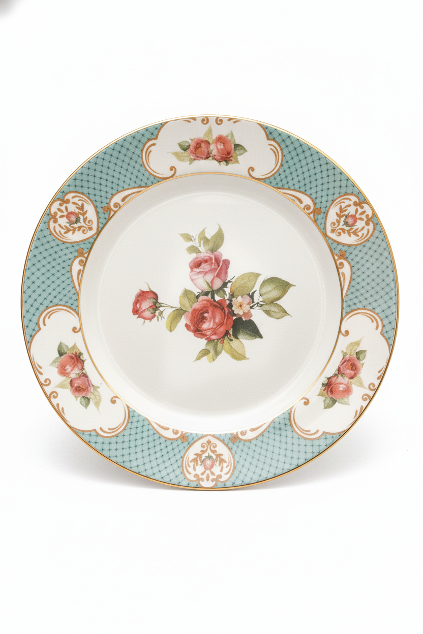 Jogo 6 Pratos Rasos Singapura Turquesa Plus, Alleanza