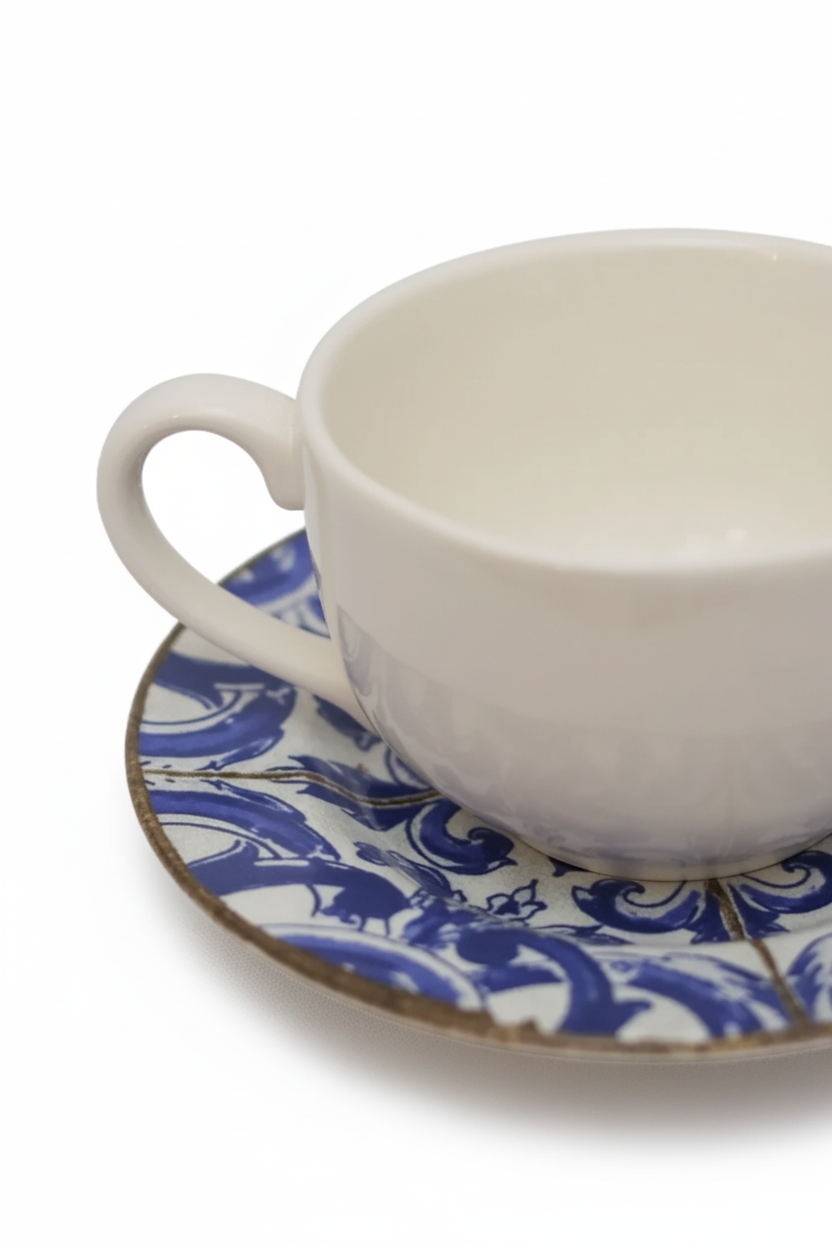 Jogo 6 Xícaras de Chá c/ Pires Coimbra Plus, Alleanza