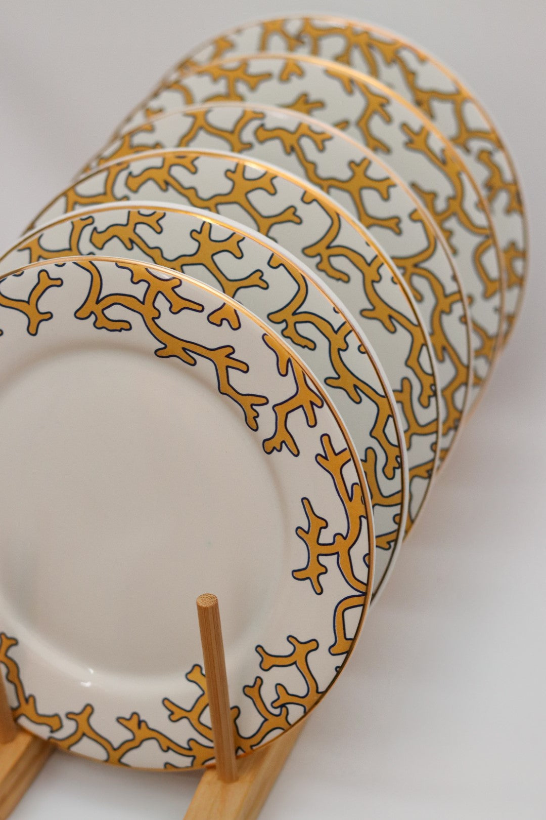 Prato Sobremesa Coral Blue Scalla