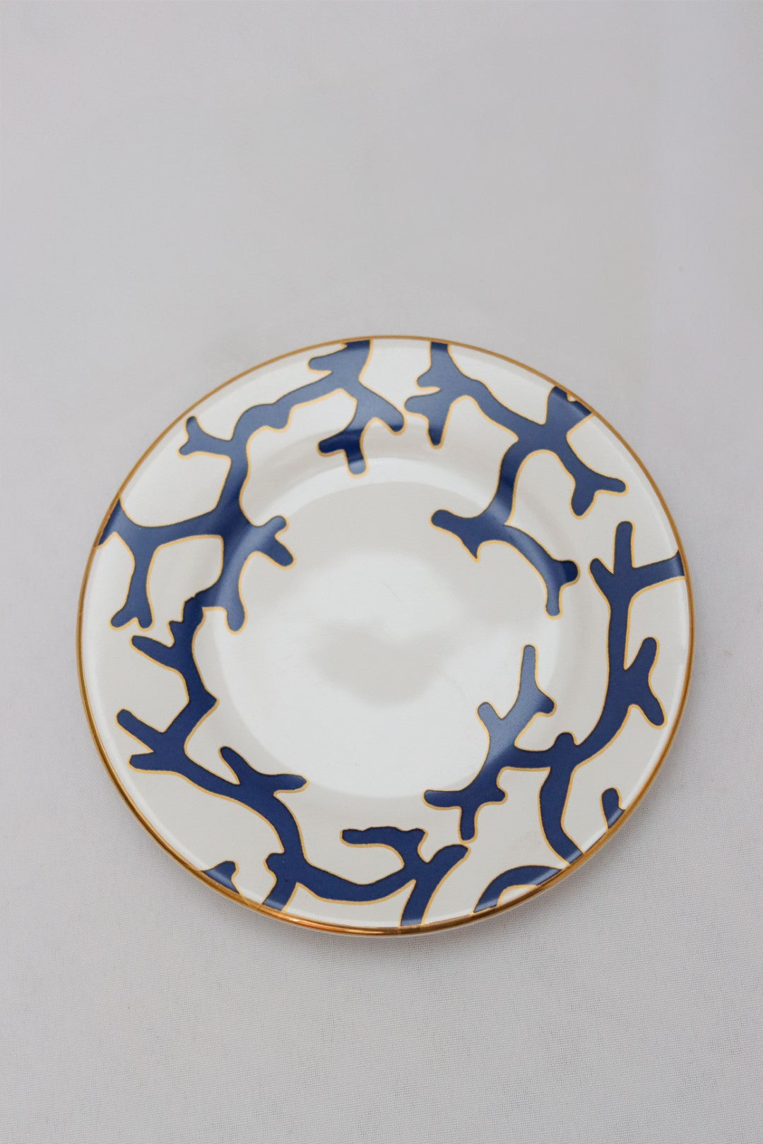 Xícara de Chá c/ Pires Coral Blue Scalla