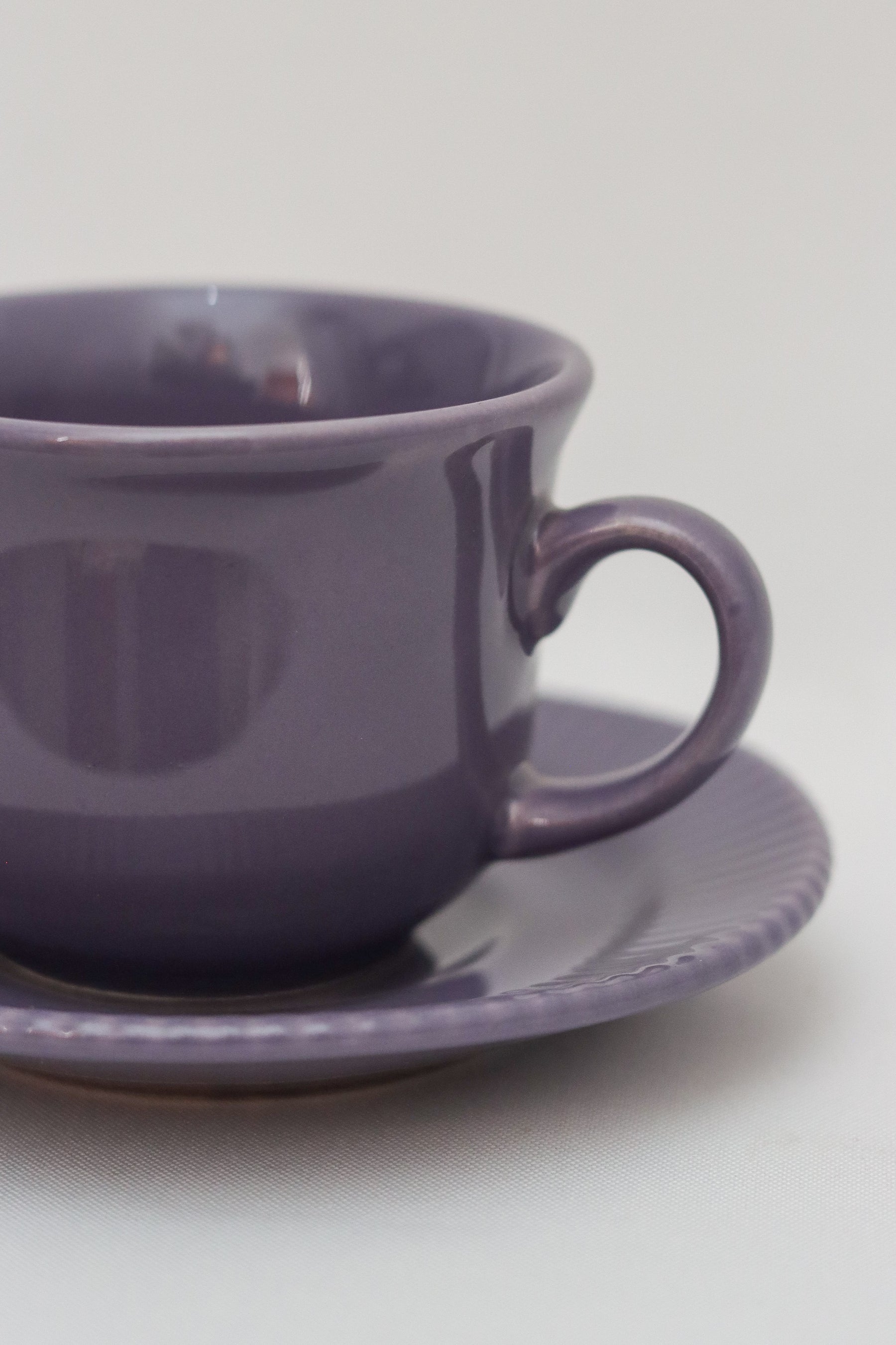 Xícara de Chá c/ Pires Roxo Oxford