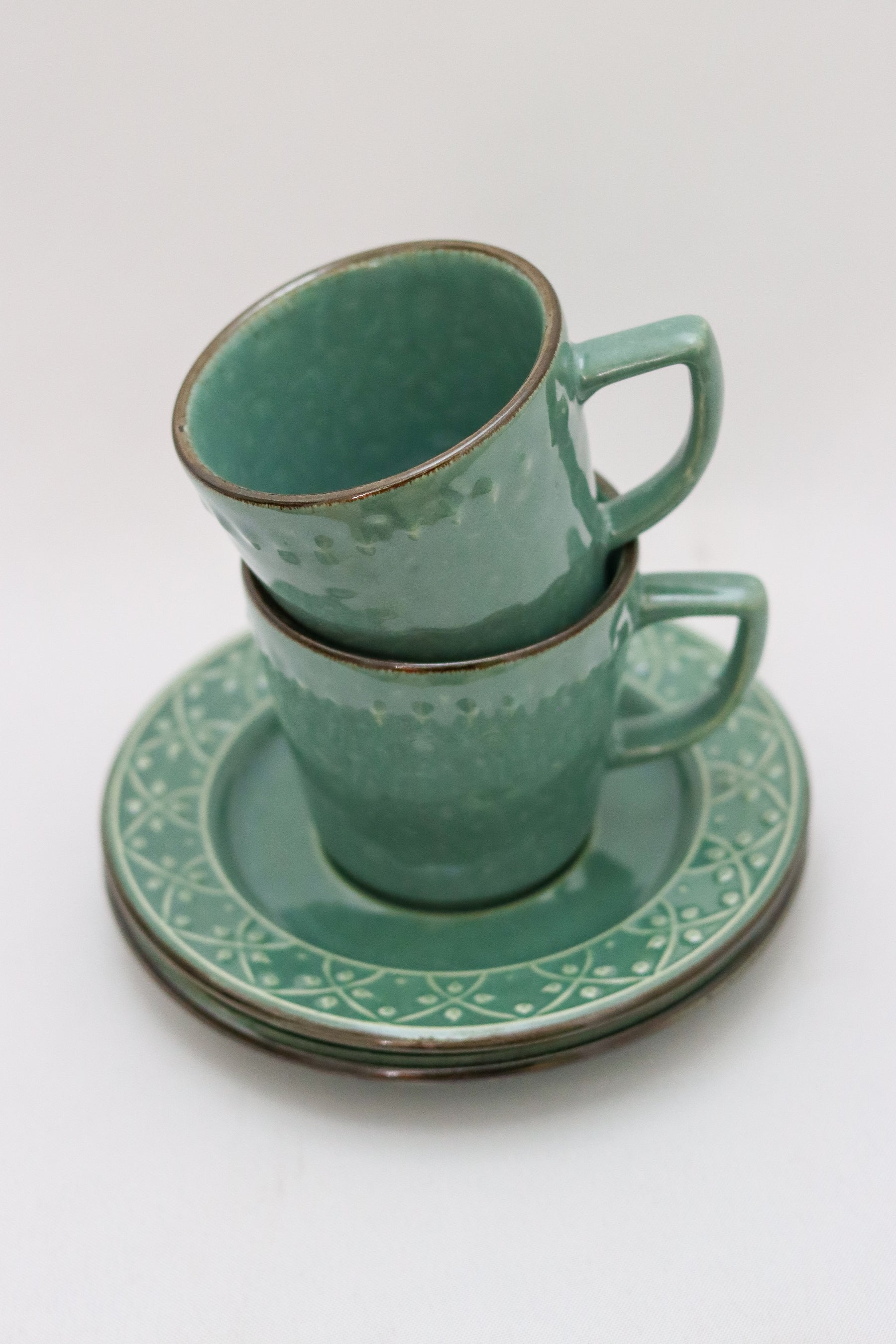 Xícara de Chá C/ Pires Malaquita Oxford