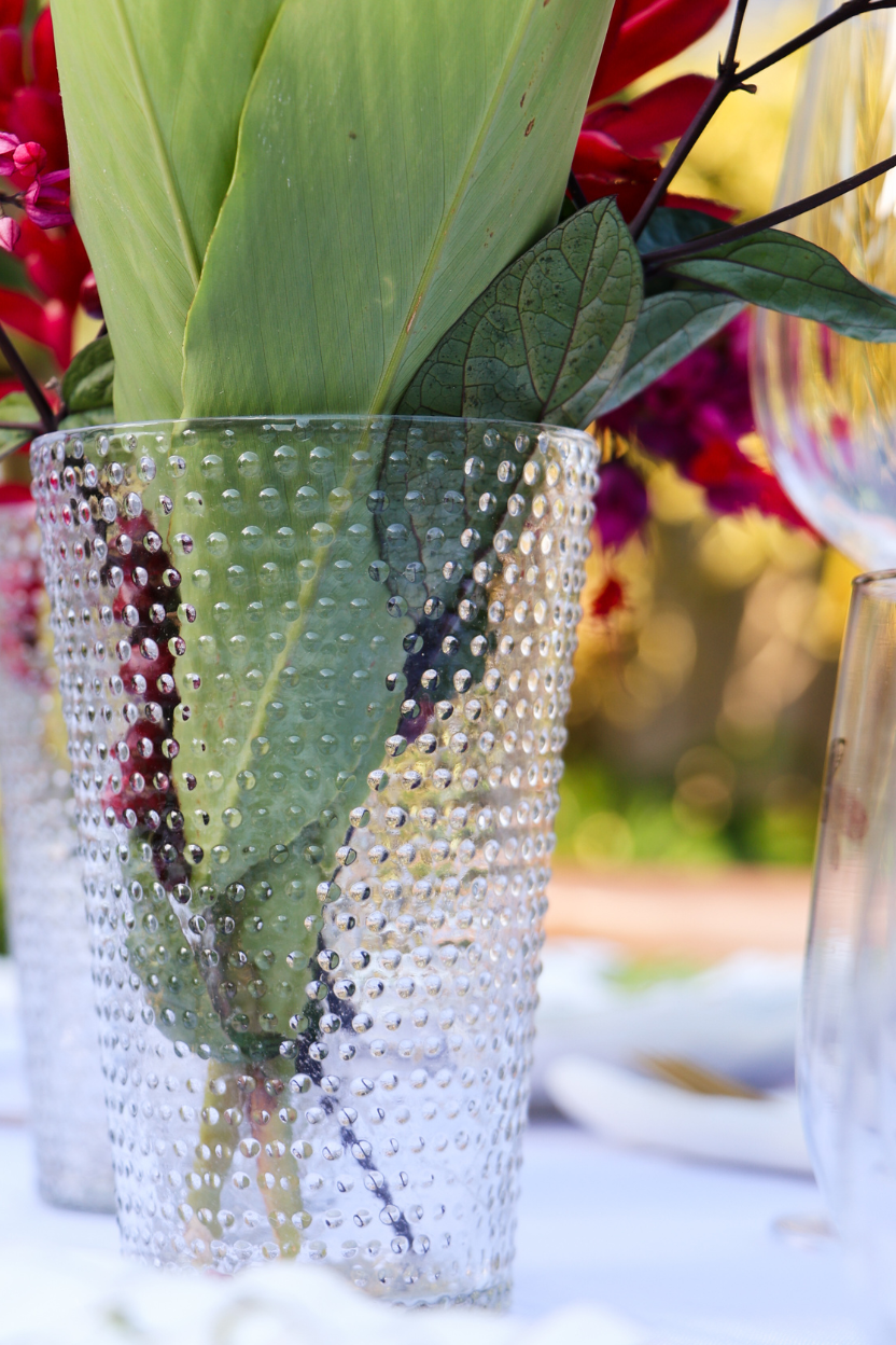 Vaso em Vidro Texturizado