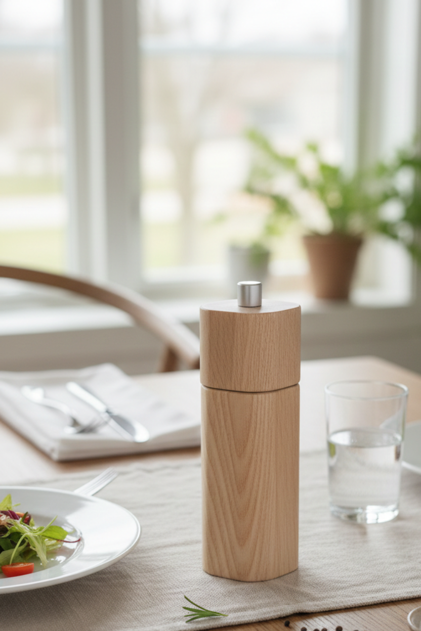 Moedor em Madeira e Aço Inox para Sal e Pimenta Oxford