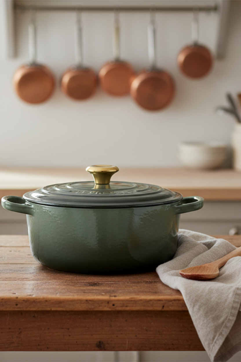 Panela Redonda 26cm Signature Thyme Pegador Dourado Le Creuset