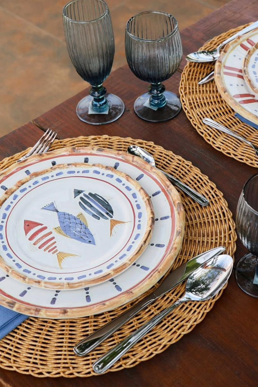 Jogo 6 Pratos de Sobremesa Sardine, Maison Blanche