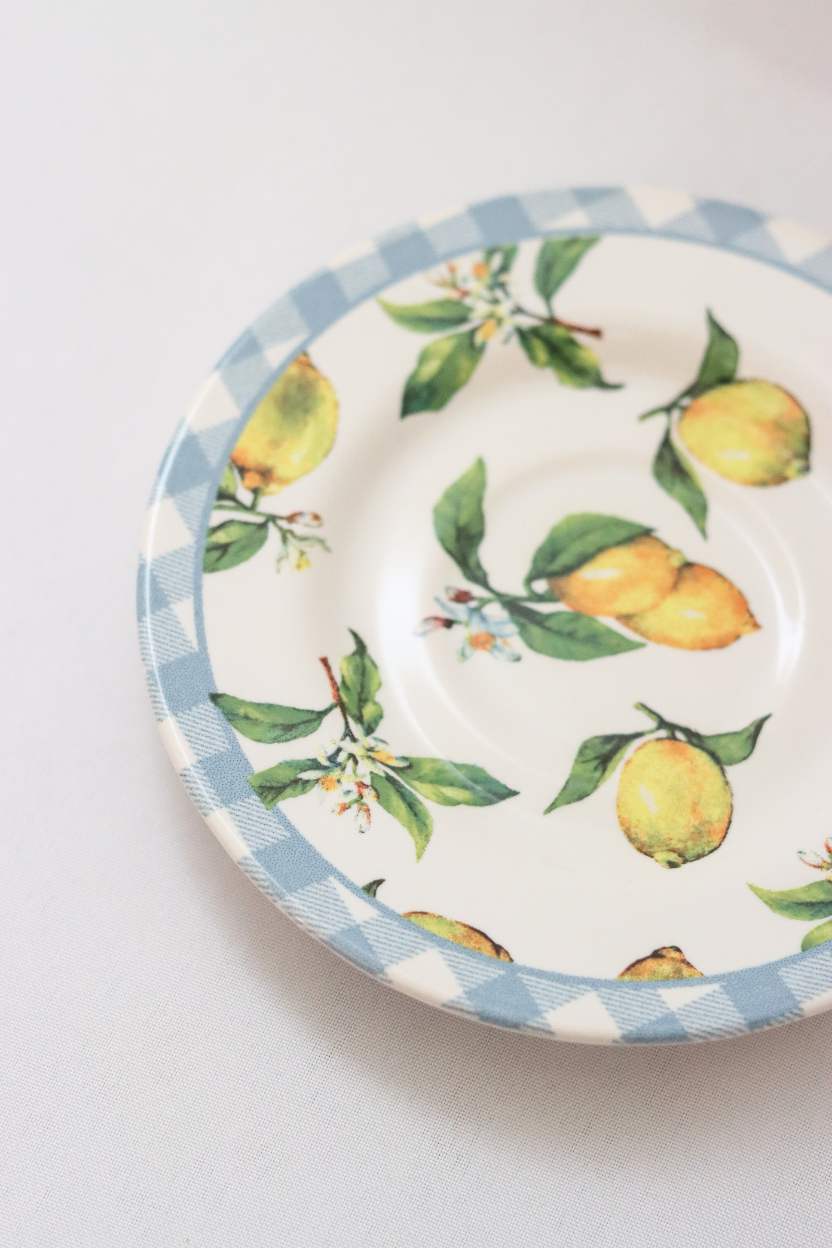 Jogo 6 Xícaras de Chá com Pires Amalfitana Alleanza