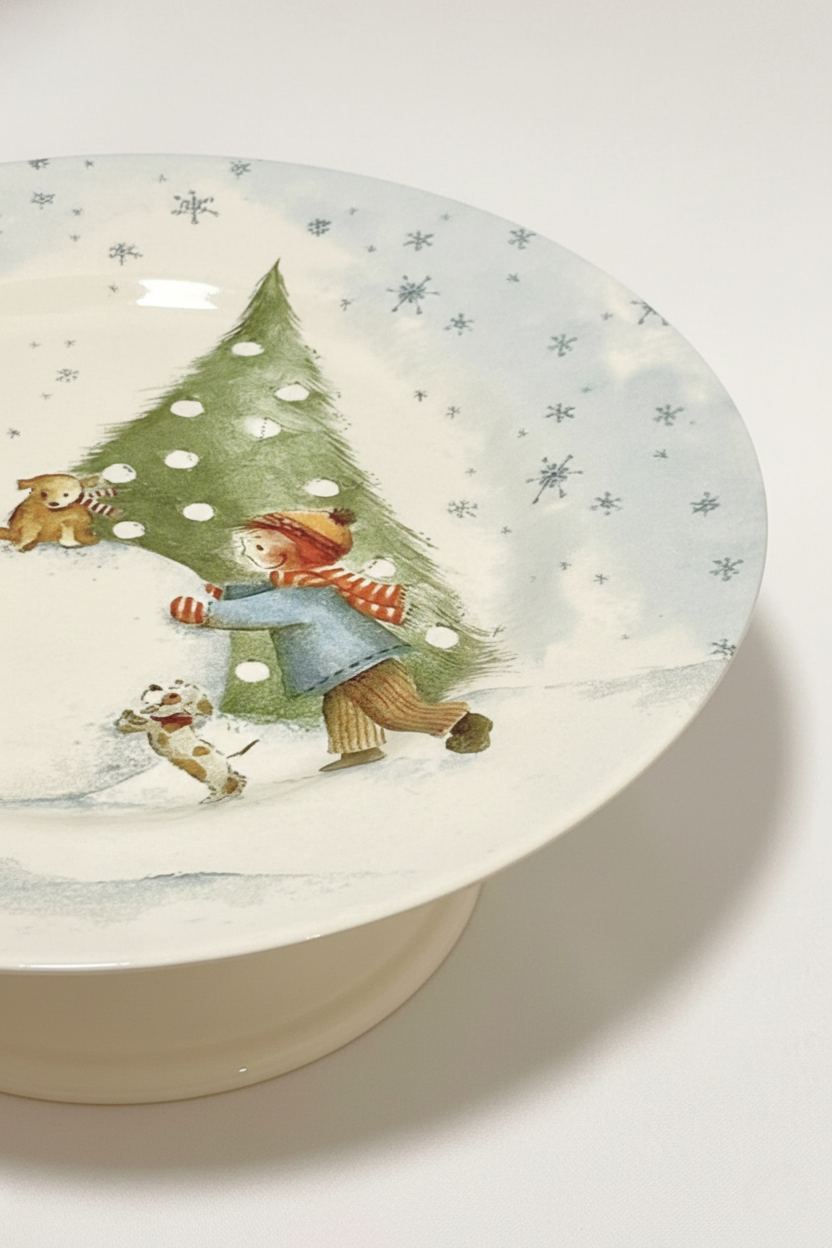 Prato para Bolo Médio Sweet Christmas Plus Alleanza