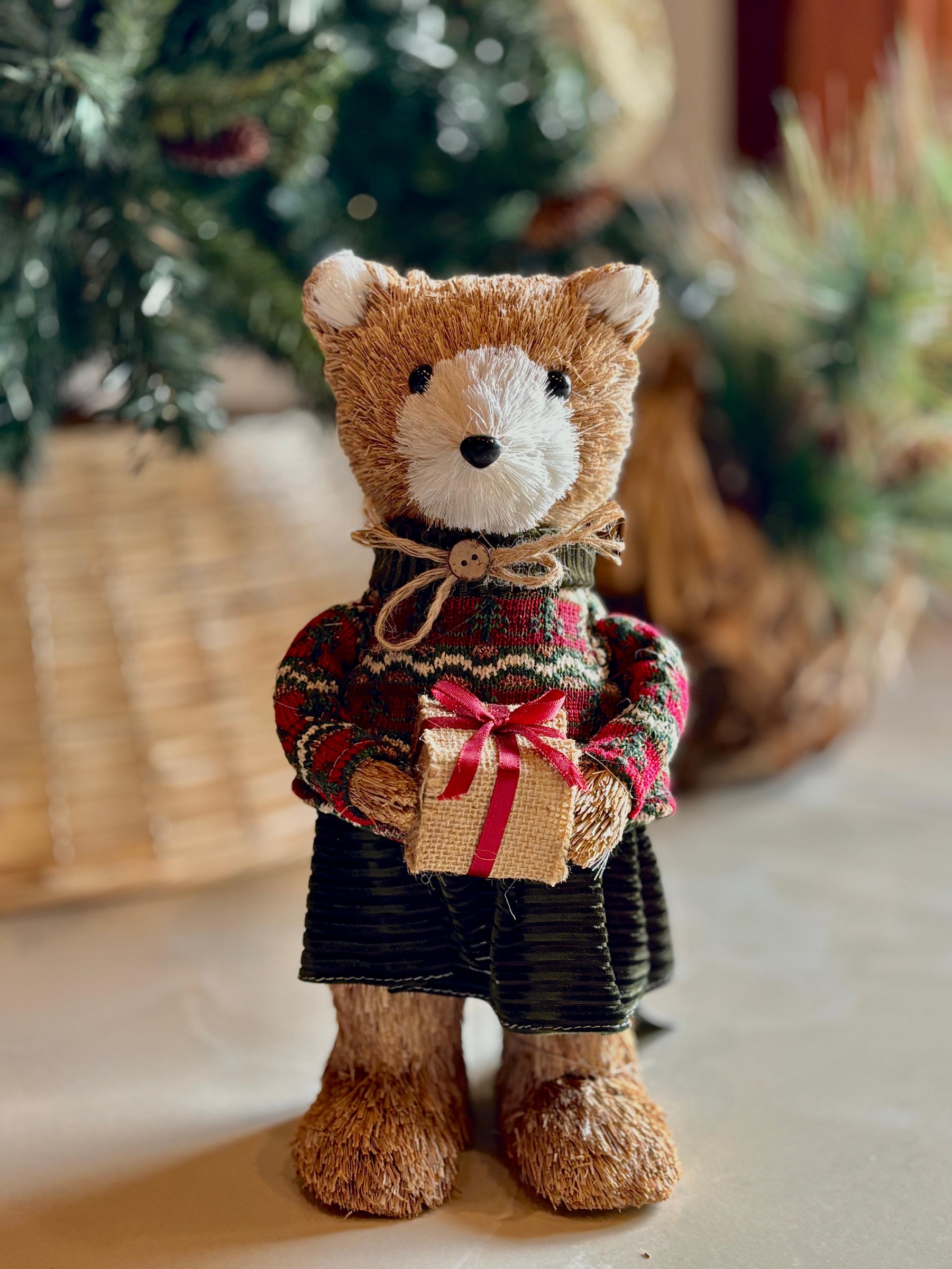 Urso Natalino com Presente