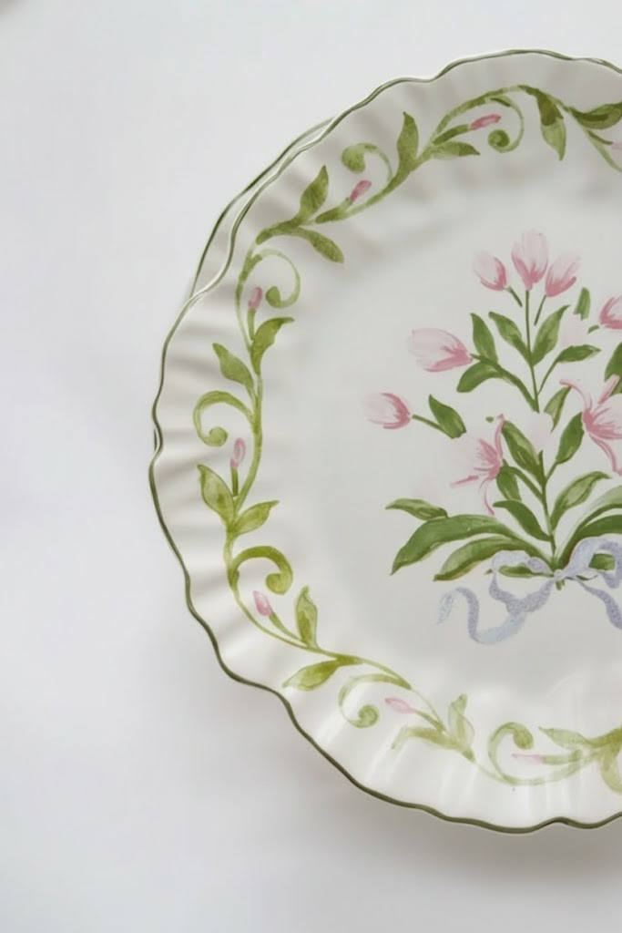 Jogo 6 Pratos Rasos Dolce Fiore, Maison Blanche