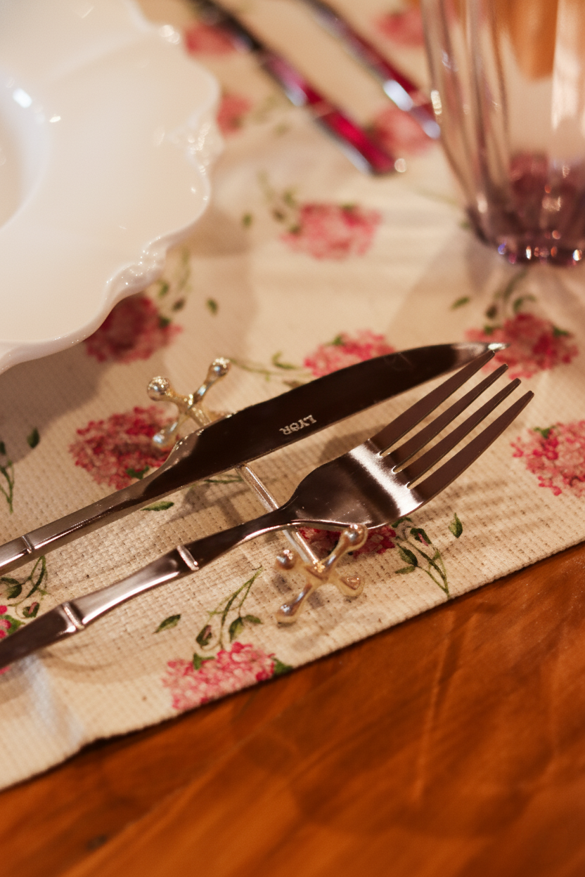 Conjunto 6 Descansos para Talheres Zamac, Wolff