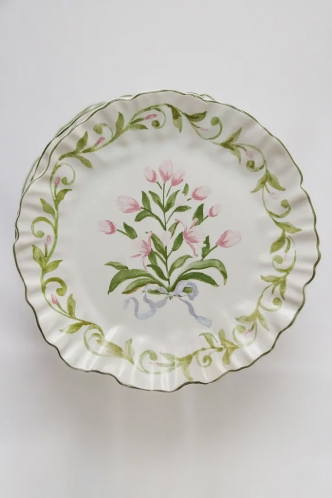 Jogo 6 Pratos Rasos Dolce Fiore, Maison Blanche