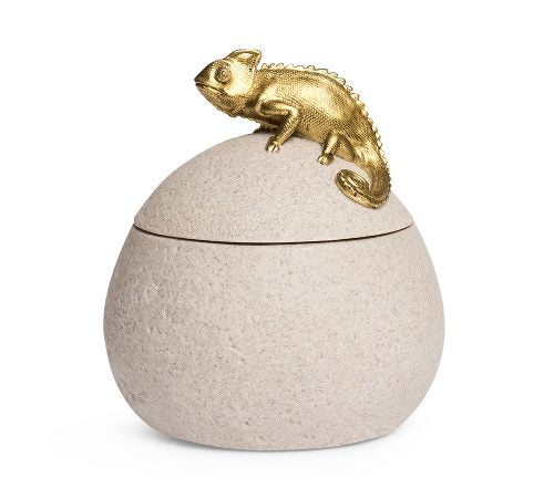 Pote Decorativo em Polirresina Camaleão Mart