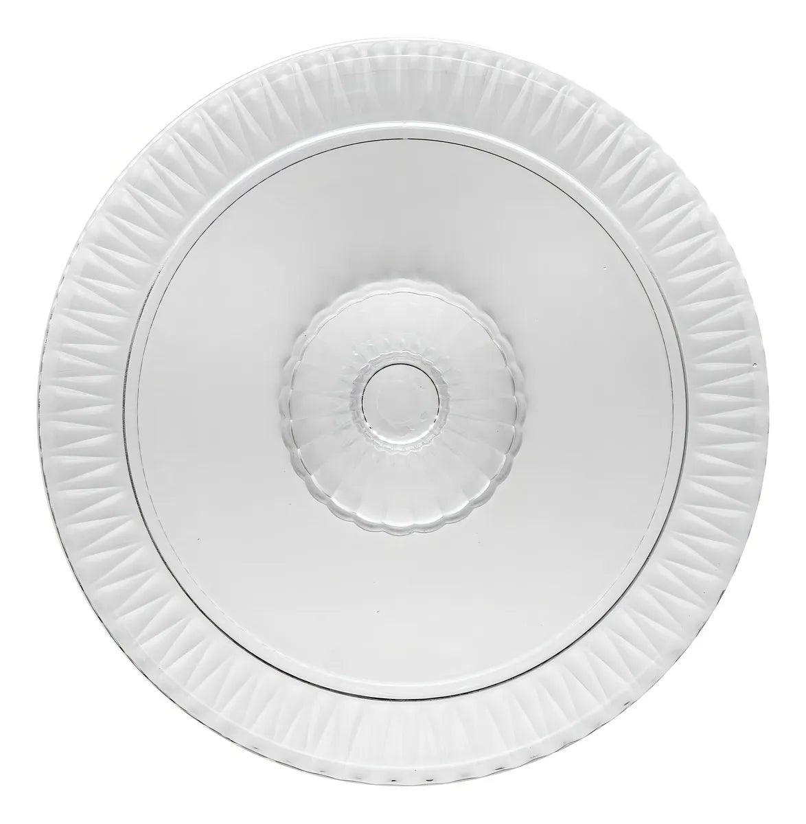 Prato para Bolo em Cristal com Pé Radial Lyor