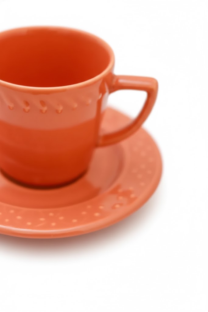 Jogo 6 xícaras de Chá c/ Pires Damasco, Oxford