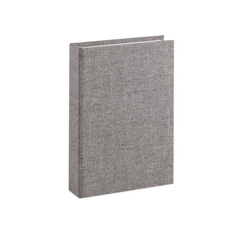 Livro Caixa P Cinza Mescla em Linho Mart