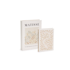 Conjunto de 2 Livros Caixas Henri Matisse em MDF e Canvas Mart