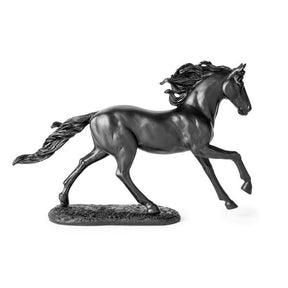 Escultura Cavalo Preto em Polirresina Mart