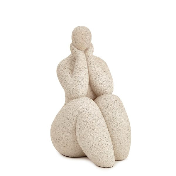 Escultura em Polirresina Mulher Sentada Mart