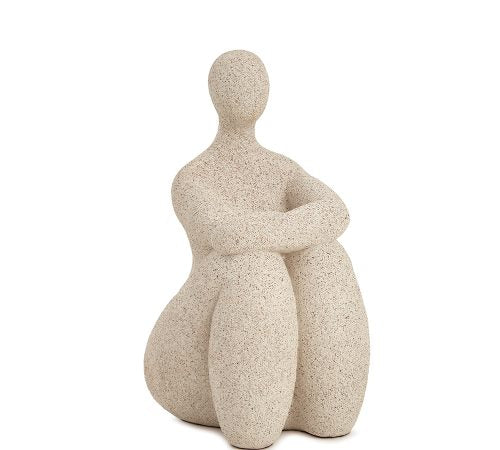 Escultura em Polirresina Mulher Sentada Mart