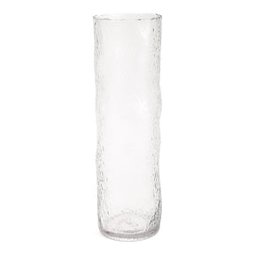 Vaso em Vidro Cilíndrico Martelado Mart