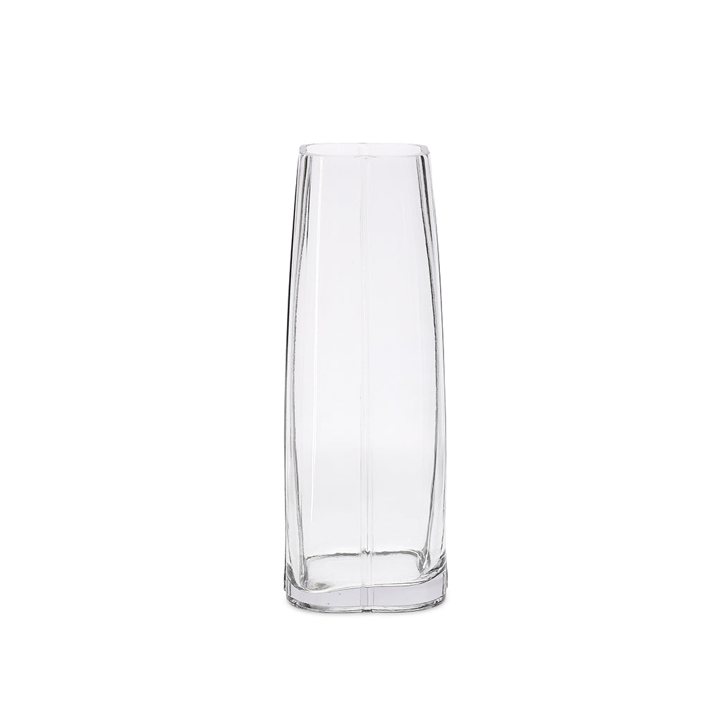 Vaso em Vidro Cilíndrico Quadrado Mart
