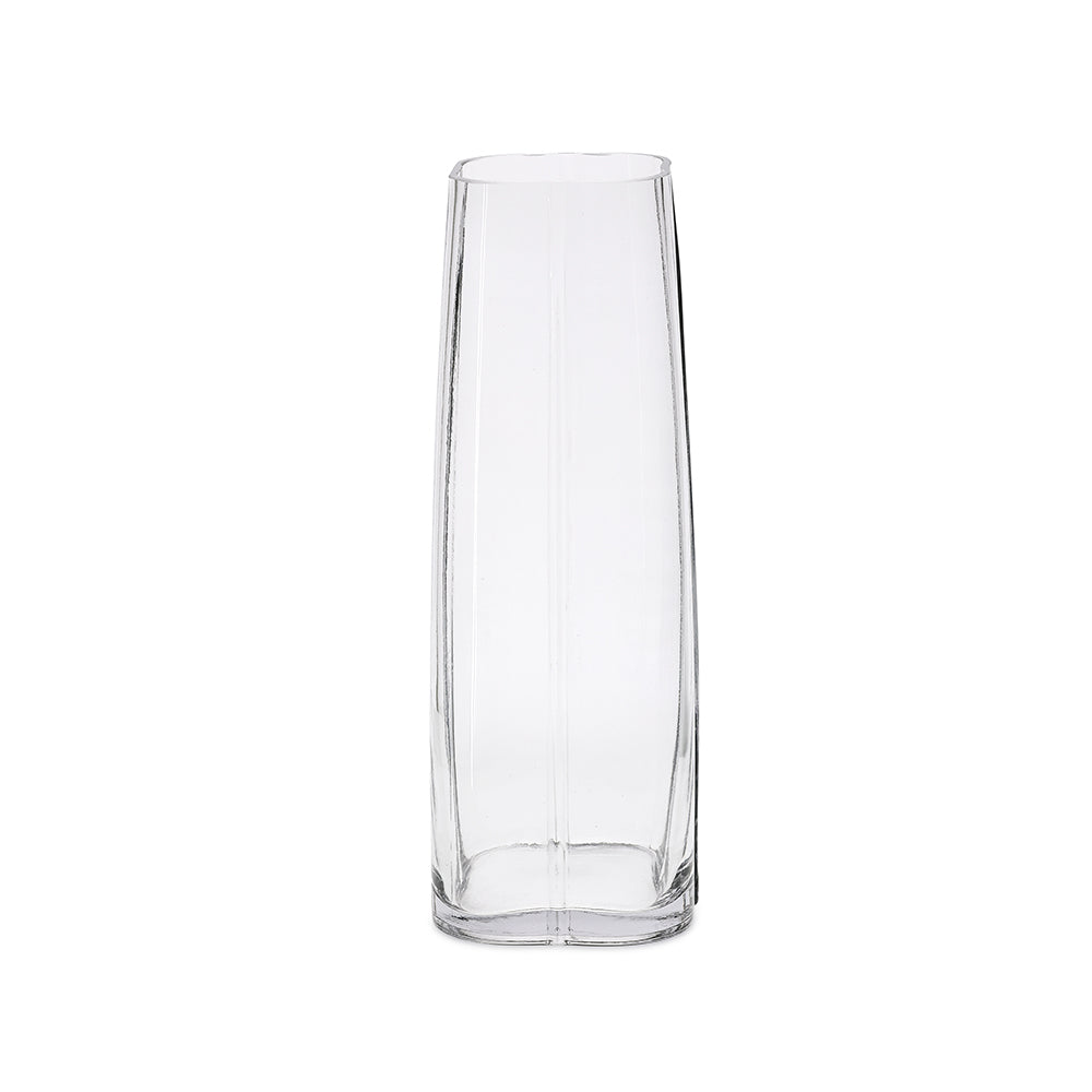 Vaso em Vidro Cilíndrico Quadrado Mart