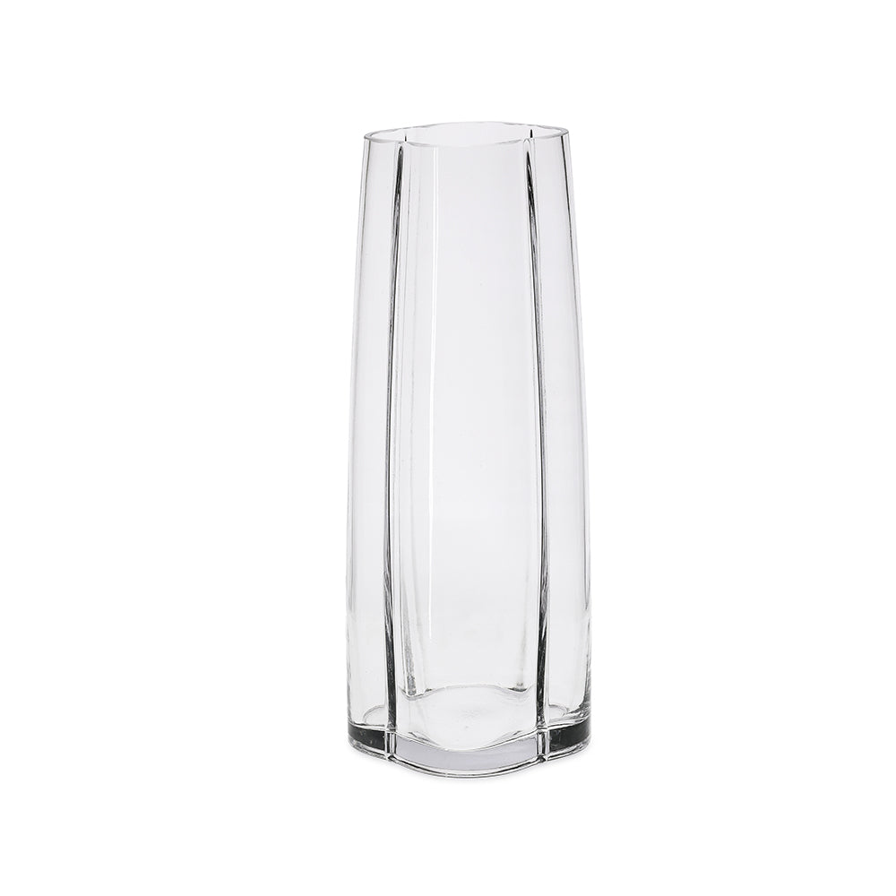 Vaso em Vidro Cilíndrico Quadrado Mart