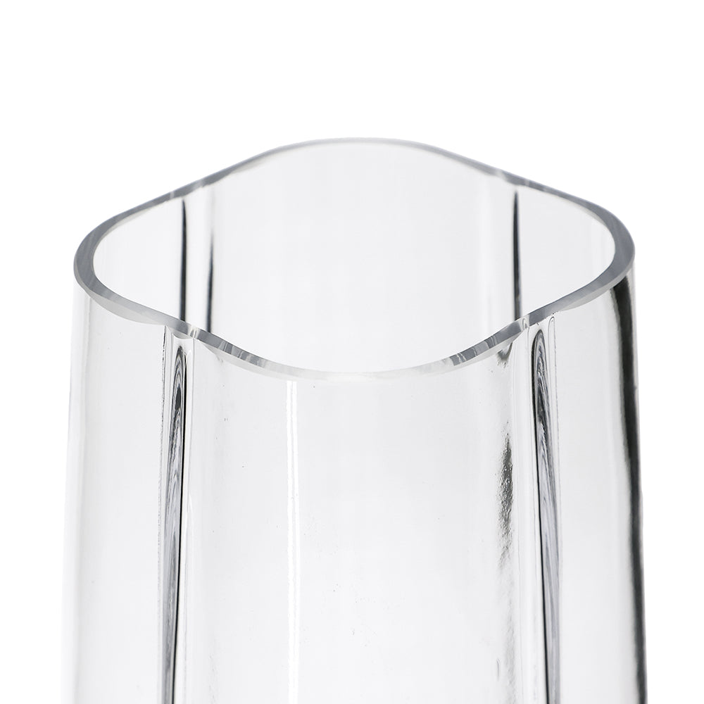 Vaso em Vidro Cilíndrico Quadrado Mart