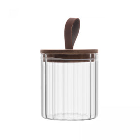 Pote de Vidro Borossilicato com Tampa de Acácia Classic Wolff