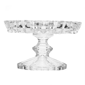 Mini Prato para Bolo em Cristal com Pé Geneva Wolff