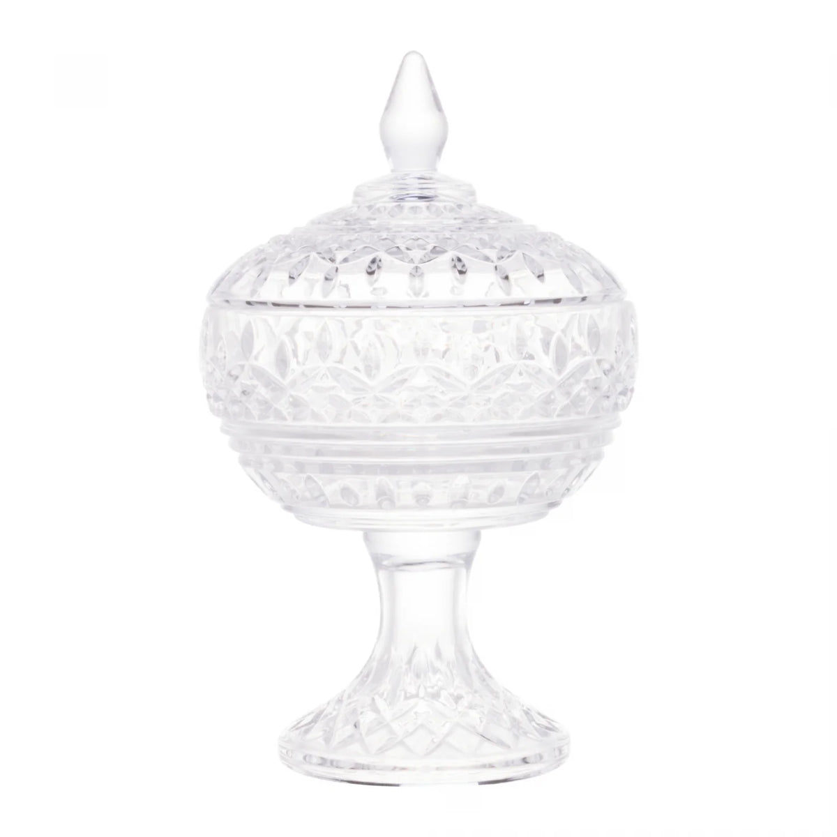 Potiche de Cristal com Pé Lys Wolff