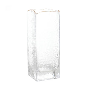 Vaso em Vidro com Borda Dourada Wolff