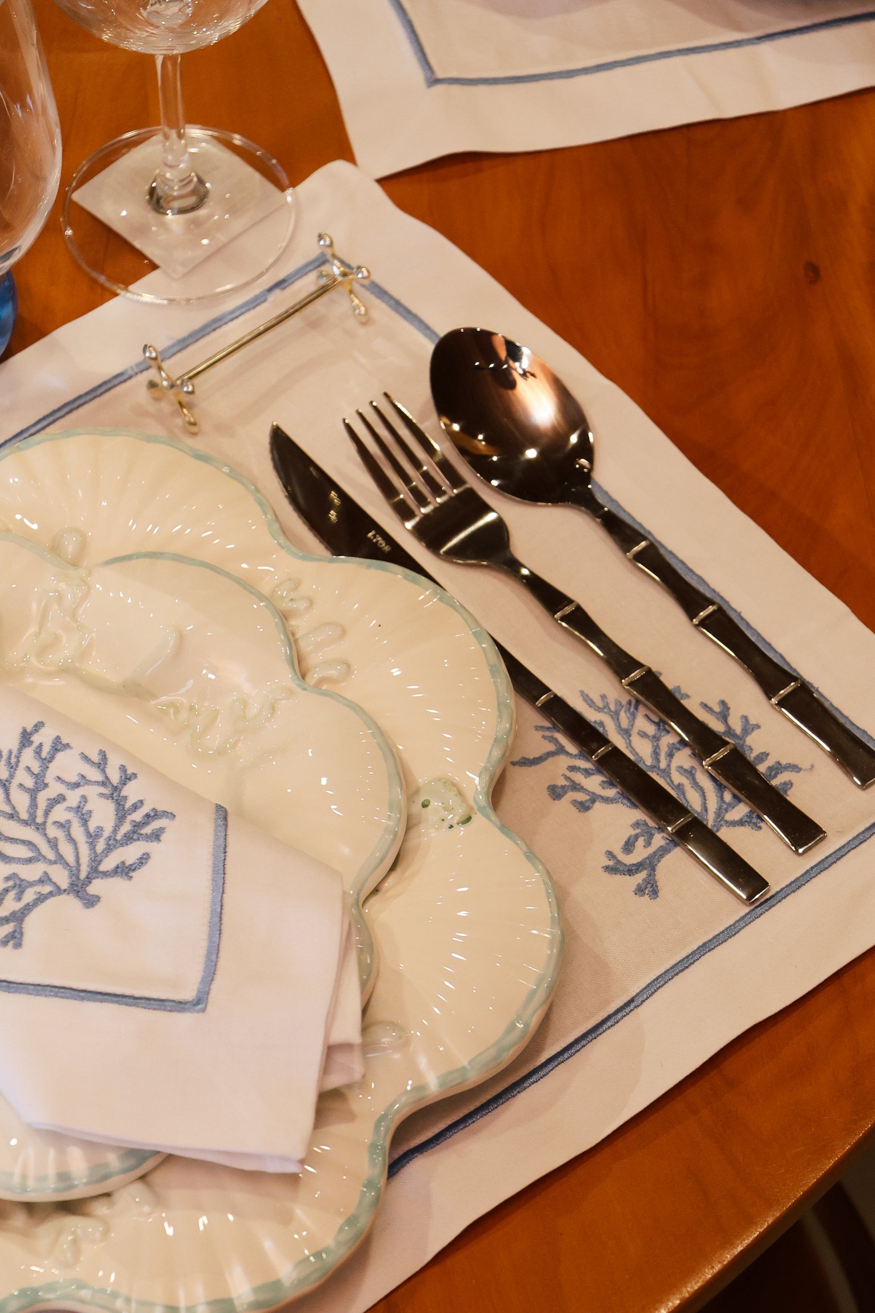 Faqueiro 16 peças Aço Inox Bambu Elegant, Lyor