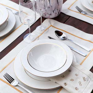 Jogo 6 Pratos Fundos Desirre, Scalla