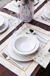 Jogo 6 Pratos Fundos Desirre, Scalla