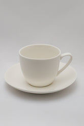 Xícara De Chá C/ Pires Clean Porcelana Lyor