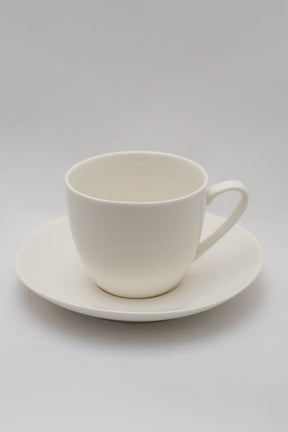 Xícara De Chá C/ Pires Clean Porcelana Lyor