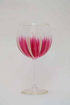 Taça de Cristal de Titânio 570ml Pintada à Mão