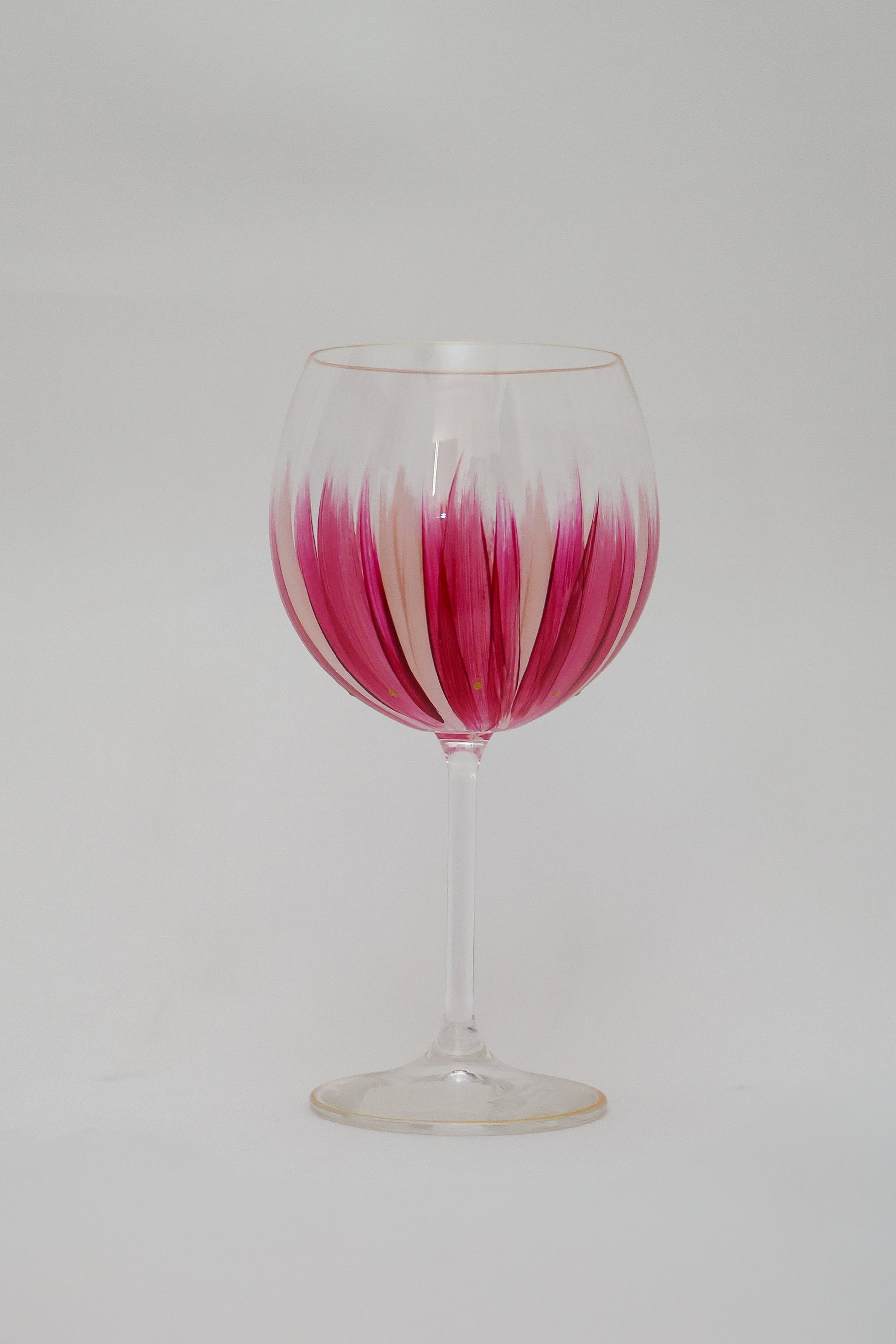 Taça de Cristal de Titânio 570ml Pintada à Mão