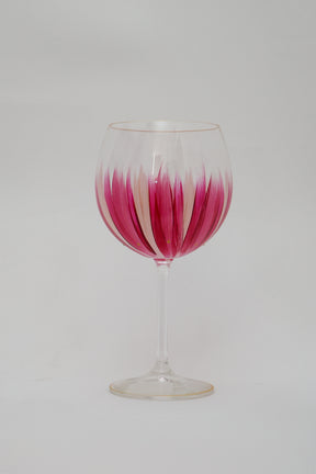 Taça de Cristal de Titânio 570ml Pintada à Mão