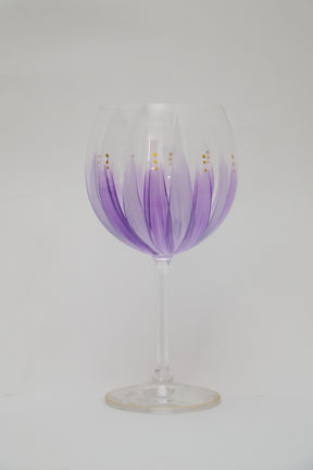 Taça de Cristal de Titânio 570ml Pintada à Mão