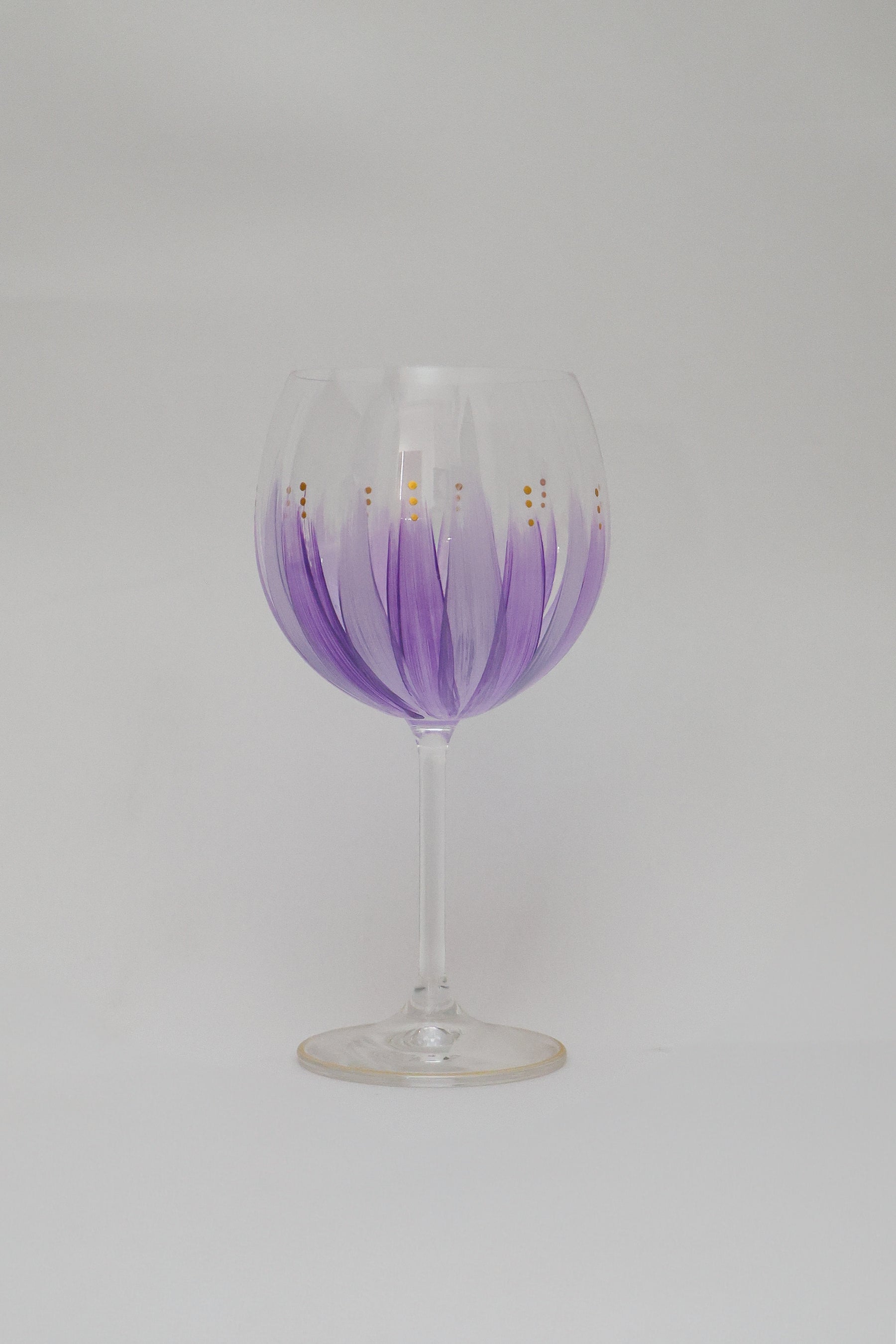 Taça de Cristal de Titânio 570ml Pintada à Mão