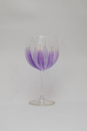 Taça de Cristal de Titânio 570ml Pintada à Mão