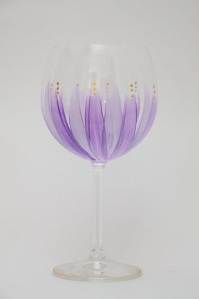 Taça de Cristal de Titânio 570ml Pintada à Mão